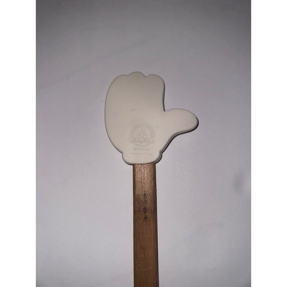 Disney Mickey Mouse Hand Spatula Kitchen Utensil Bamboo Handle - Picture 2 of 3